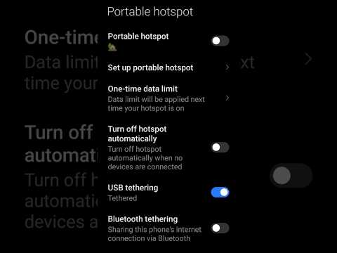 how to turn on USB Tethering in xiaomi note 12