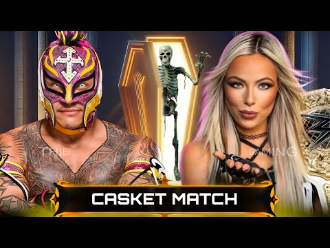 WWE 2K24 • Casket Match - Rey Mysterio VS Liv Morgan | WWE