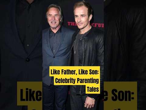 Like Father, Like Son: Celebrity Parenting Tales#hollywood