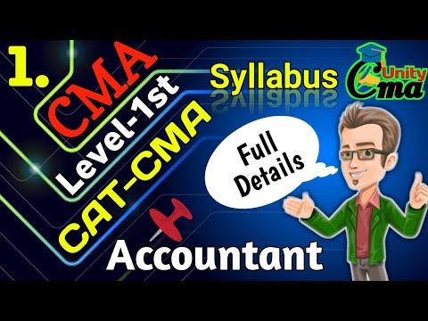 CAT-CMA Level~1st Syllabus Full Details ||Ankit Poonia||