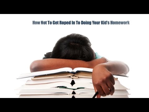 How not get roped in to doing your kids homework