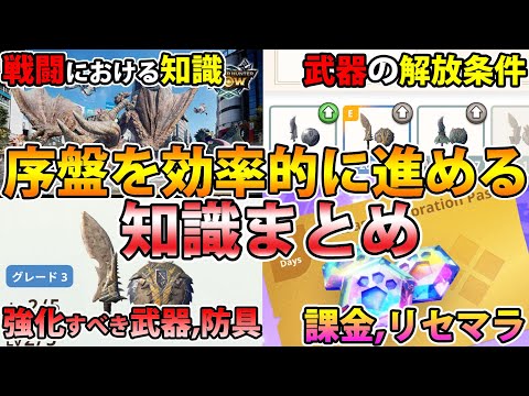 【モンハンNow】スムーズなスタートを切ろう！ 序盤を効率的に進める知識９選【Monster Hunter NOW】