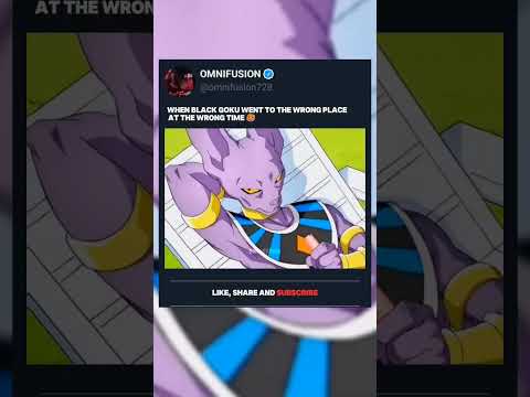 When Black Goku went to the wrong place at the wrong time 🥵 | omnifusion | #goku #beerus #omnifusion