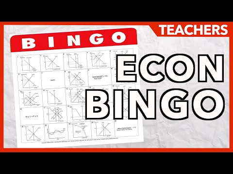 Teachers- Econ Bingo Activity