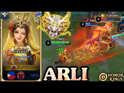 Honor of Kings (ARLI) When Enemy Picks 3 Counters Against Arli!? 🤯 Rank Grandmaster