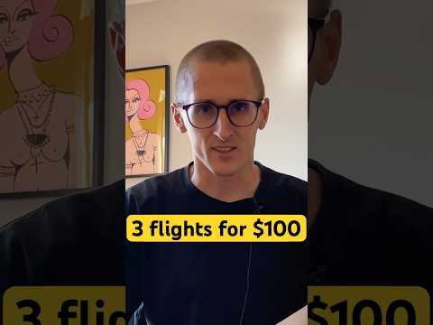 3 flights for 100 dollars #digitalnomadlife