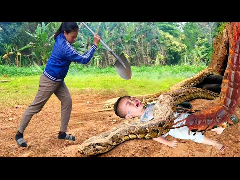 Harvesting Cassava Goes to the market sell - Daily Life of Mother and Son