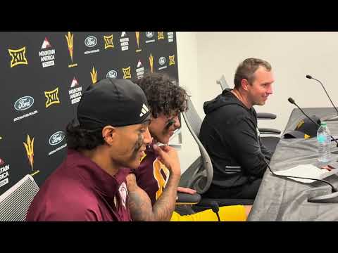 Kenny Dillingham, Cam Skattebo, Jordyn Tyson, & Xavier Guillory on ASU's win over BYU