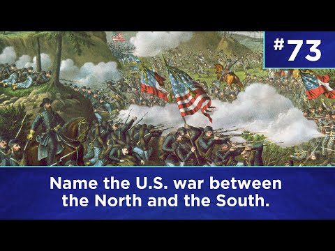 Q73: Name the U.S. war between the North and the South.