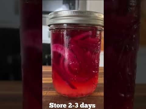 Simple and Easy Pickled Red Onions recipe! Great way to add flavor to any dish.