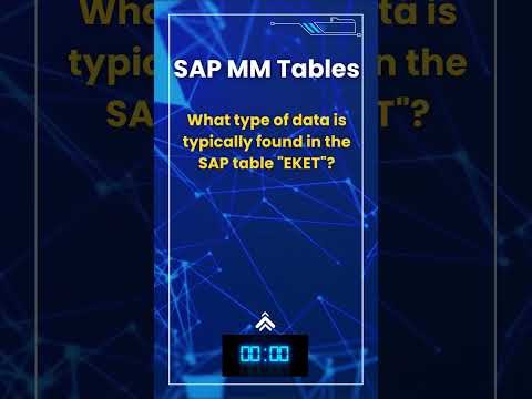 SAP MM Material Master Flash Card Quiz 11