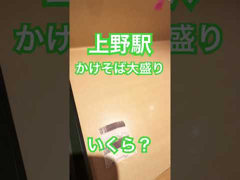 上野駅かけそば大盛りいくら？？