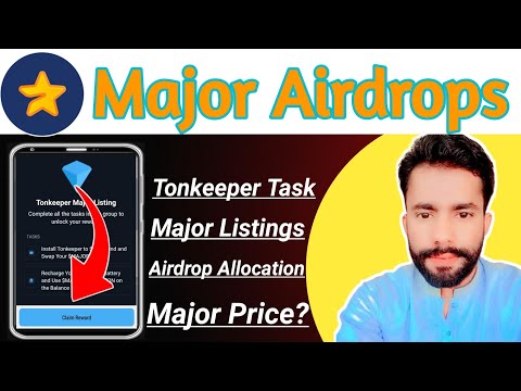 Major Airdrops Tonkeeper Battery Recharge Task Kaisy complete karain || Major Airdrops Allocation