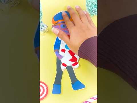 DIY Blippi Holiday Paper Craft! Easy Crafts for Kids! #blippi #shorts