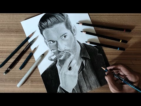 Drawing Lucifer Morningstar - Tom Ellis| Lucifer | Tom Ellis