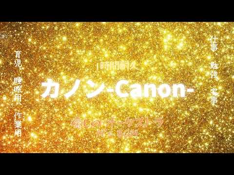 【カノン】Johann Pachelbel  Canon　オーケストラ　1時間耐久 　癒し・リラックス・ヒーリング・睡眠・勉強・作業用bgm　広告なし