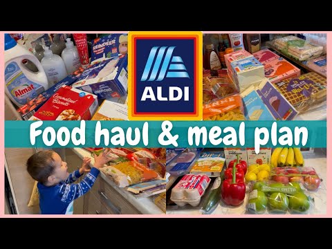 ALDI FOOD HAUL & MEAL PLAN FOR FAMILY OF 4 | GROCERY HAUL UK