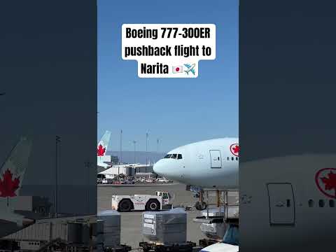 Boeing 777-300ER pushback flight to Narita 🇯🇵✈️ #aviation #travel