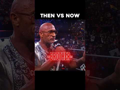 The Rock And Cody Rhodes " Then Vs Now " | Wwe Then Vs Now Edit #wwe #shorts #shortsfeed