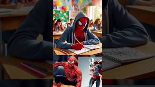 Superheroes Reimagined as Students | Spider-Man, Iron Man 🎒 #Marvel #DC #Shorts