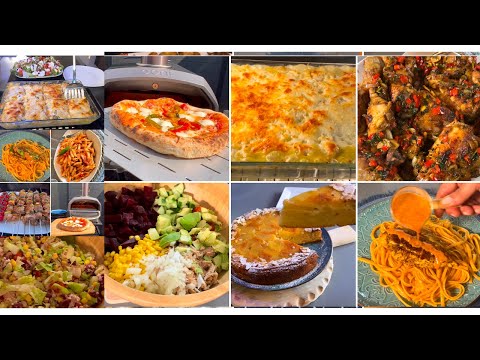 ☀️8 Recettes ☀️ de quoi composer votre menu de la semaine/pizza/brochettes/pâtes//poulet/gratin…