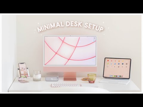 Modern & Minimal Desk Setup 2021 | Aesthetic Workspace ✨