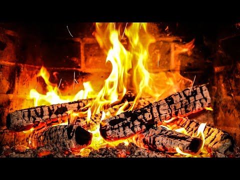 🔥 Fireplace UHD And Relaxing Christmas Music (12 HOURS). Fireplace with Crackling Fire Sounds🎁 2025