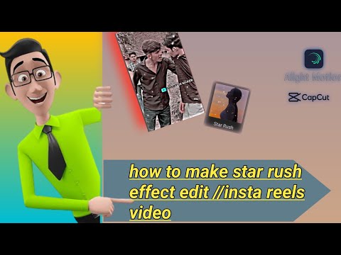 how to make star rush effect edit //insta reels video