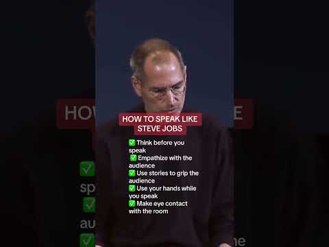 Speak like Steve Jobs - Get my FREE public speaking ebook from my bio