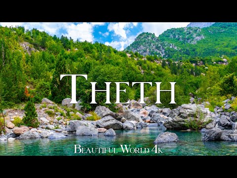 Theth National Park 4K • Majestic Albanian Highlands • Relaxation Film, Calming Music