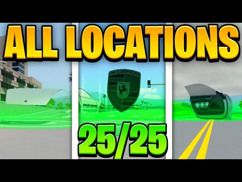 ALL *25* CAR PART LOCATIONS In Driving Empire! (Tires, Rims, Doors) |  Driving Empire Porsche Event!