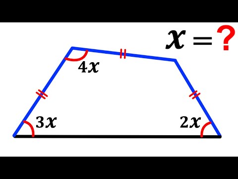 Can you calculate the value of angle X? | (Quadrilateral) | #math #maths | #geometry