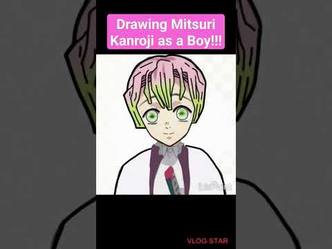 drawing mitsuri kanroji as a boy! @scottfrenzel #demonslayer #mitsurikanroji #sugarhigh #fypシ #fy