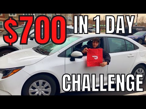 $700 In ONE DAY DoorDash/Uber Eats Challenge (2nd Attempt)