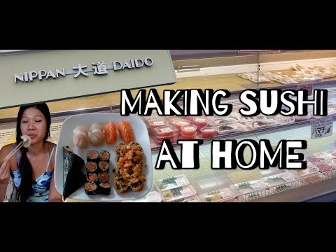 I bought fish from Nippan Daido Japanese Market & made sushi at home! | Houston TX