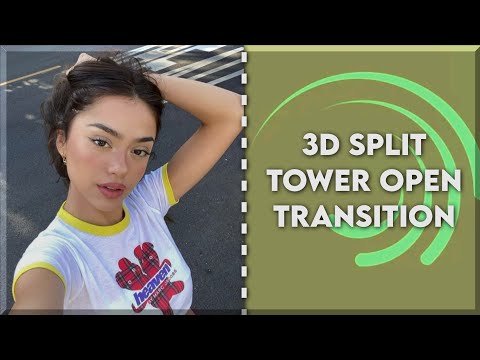 3D SPLIT TOWER OPEN TRANSITION | ALIGHT MOTION TUTORIAL