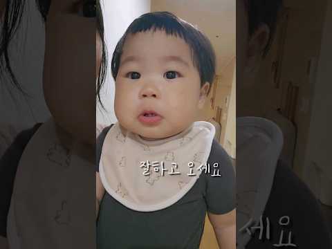 아버지 산책 잘하고오싶시오 #15개월아기