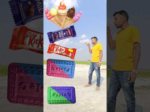 Parle-G biscuit to icecream, catbury, Popcorn, Lolipop - magical video #short #trending