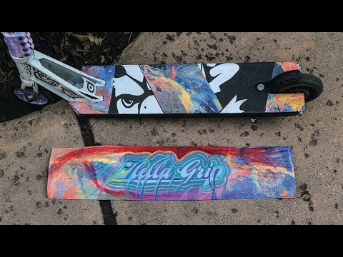 SCOOTER GRIP TAPE ART!