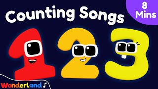 Wonderland Songs: Learn to Count | Songs Compilation 8 Mins | Kids Songs