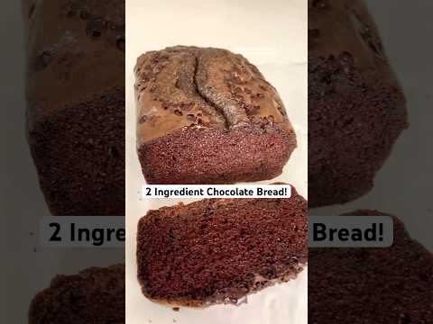 2 INGREDIENT CHOCOLATE BREAD!  (no flour, paleo, grain free, dairy free)