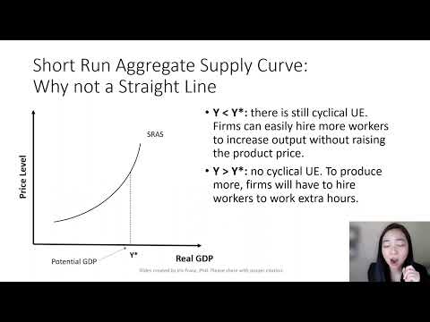 The Short Run Aggregate Supply Curve (1): Positively Sloped, but Not a Straight Line