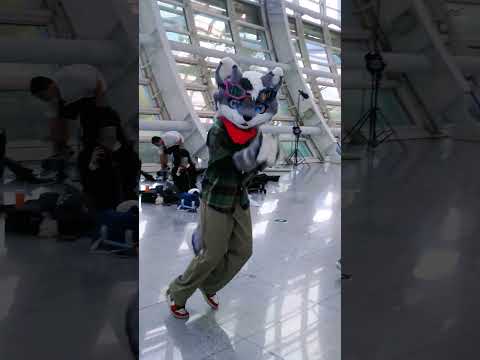 Don't be afraid just #dancin #comiccon #animecon #animeconvention #furry  #sturdy #viral_video