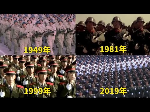 不同年代的阅兵震撼场面，1981年被称无法超越，自带杀气。