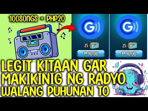 100SONGS = ₱20 GCASH | BABAYARAN KA NG APP NATO SA PAKIKINIG LANG NG RADYO! PALDO TAYO LAHAT DITO