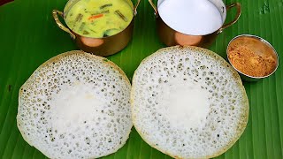 No ஈஸ்ட் & சோடா, பஞ்சு போல ஆப்பம் & சொதி | Sodhi Recipe in Tamil | Appam Recipe in Tamil | Breafast