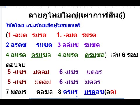 การฝึกเป่าแคน ลายภูไทใหญ่  หนุ่มร้อยเอ็ดผู้ชอบดนตรี