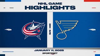 NHL Highlights | Blue Jackets vs. Blues - January 11, 2025