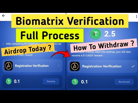 tap coin listing today | biomatrix verification full process | how to withdraw verify account | date