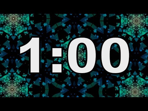 1 Minute Timer Blue Kaleidoscope